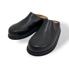 【美品】 Marsell マルセル スリッポン サンダル サボ レザー ブラック