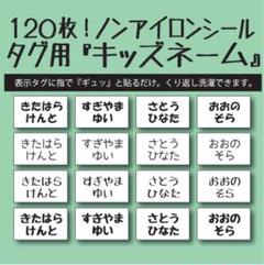 キッズネーム アイロン不要 ノンアイロン お名前布シール タグ用☆