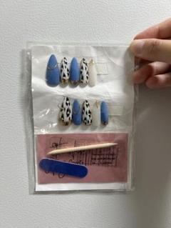ネイルチップ セット 青 白 値下げOK！