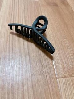ヘアクリップ 大きめ バンスクリップ 髪留め クリップ ブラック 13cm