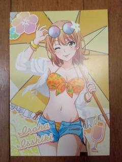 俺ガイル　一色いろは　ポストカード　水着パラソル　マルイ