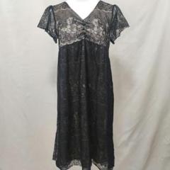 未使用タグ付　Ray BEAMS　レイ ビームス　ワンピース　F　BLK／BEG