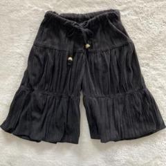 黒のフレアハーフパンツ 105-115cm