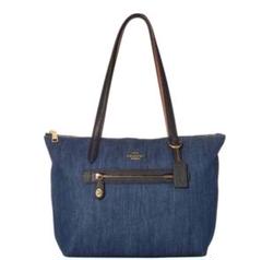 Coachコーチ トートバッグ デニム A4 レディース 通勤 通学　美品