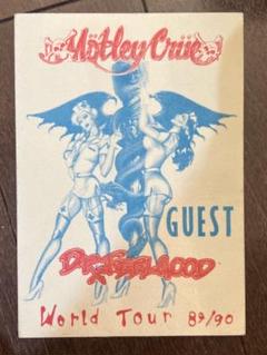 【特別セール品】 超レア 本物 Motley Crue ワールドツアー バックステージパス ミュージシャン