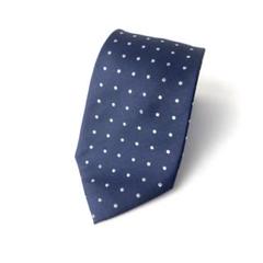 1136 Via Firenze ドット　ネクタイ　紺
