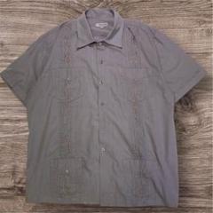 グアヤベラ キューバシャツ GUAYABERA グレー XL