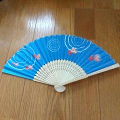 扇子　金魚模様