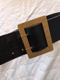 CHANEL 黒 ベルト 65 ヴィンテージ CHANEL CC Logo Charm Leather Black Belt Size 65 26 Used from