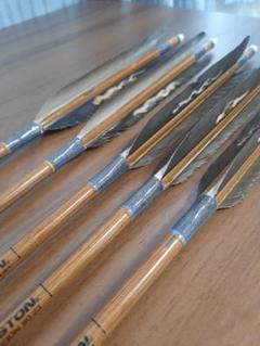 カーボン矢 6本組 KC-8025 黒手羽 (1) - 大阪 猪飼弓具店（いか
