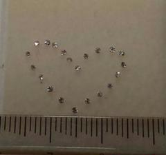 ピンクダイヤモンド1/200 ピース 0.12ct 21ピース