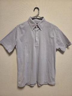 鎌倉シャツ ポロシャツ グレー系 ボタンダウン Lサイズ