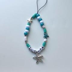 ビーズストラップ　携帯ストラップ　laule'a__beads