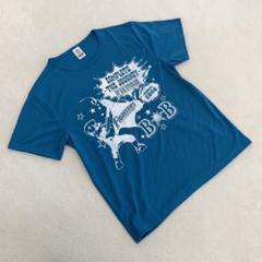 北海道日本ハムファイターズ Tシャツ BBロゴ入り 青 半袖 フリーサイズ