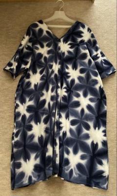 雪花絞り満開ワンピース