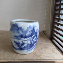 mgr-daiku 骨董 火鉢 藍色 陶器 美品 メダカ 金魚 睡蓮鉢 mgr-daiku様専用 骨董 火鉢 藍色 陶器 美品 メダカ 金魚 睡蓮鉢
