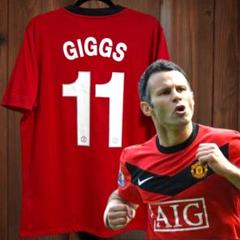 Manchester United ユニフォーム　長袖　Vodafone ギグス Yahoo!オークション -「マンチェスターユナイテッド vodafone