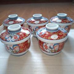 古伊万里　飯茶碗蓋付き　5個セット 古伊万里・蓋付き茶碗蒸し，花鳥，5個セット - メルカリ