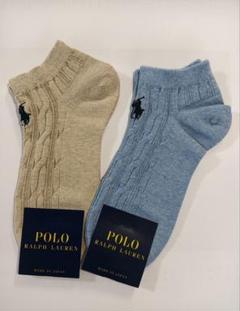 RALPH  LAUREN ポロラルフローレン レディース ソックス 2足セットのサムネイル