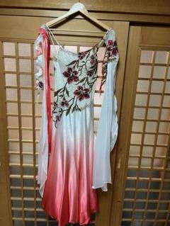 edda hsu 高級豪華グラデーションピンク社交ダンスドレス サイズ