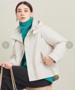 美品BEAUTY & YOUTH グログランフードライナー マウンテンパーカーS BEAUTY&YOUTH UNITED ARROWS - 【BLACK】【XS】グログランフード