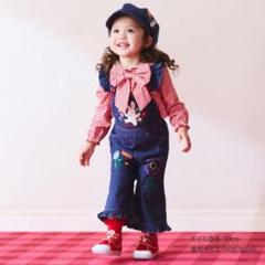 希少　ミキハウス　チエコサク　うさぎちゃん柄コーデュロイサロペットオーバーオール チエコサク】5分丈オーバーオール – ミキハウスオフィシャルサイト