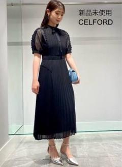極美品☆CELFORD ステッチ　レース切り替え ノースリーブ　ワンピース 2025年最新】celford レース切替ワンピースの人気アイテム
