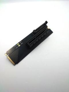 m.2 → pciex4 sata 変換 金メッキ x8x16切欠 2280