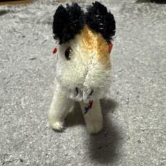 Steiffビンテージ犬のぬいぐるみ 赤いリボン付き Steiffビンテージ犬のぬいぐるみ 赤いリボン付き - メルカリ