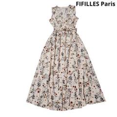 FIFILLES Paris 豪華花柄 ロングワンピース - メルカリ