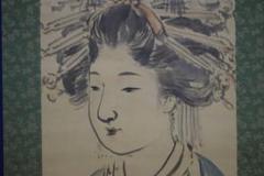 不詳/作者不明/舞妓/美人画/布袋屋掛軸HH-733 不詳/作者不明/舞妓/美人画/布袋屋掛軸HH-733