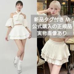 Darich ナロープリーツティアードミニスカート ホワイト WHT M