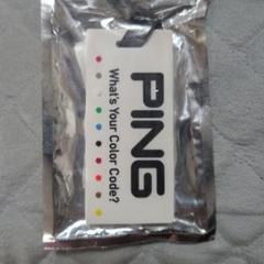 PING ネームタグ 名札 ホワイト