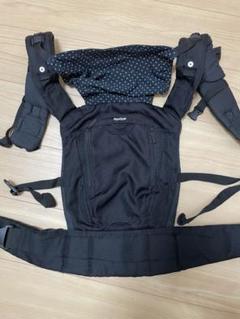 Aprica 抱っこ紐 黒 ドット柄 アップリカ 抱っこ