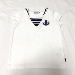 ミキハウス　MIKIHOUSE　セーラー　半袖Tシャツ　80