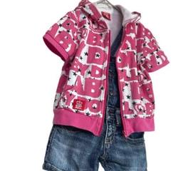 BABYDOLL×総柄パーカー＆FITH フィス サロペット セットアップ100