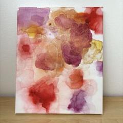 アルコールインクアート　原画　お花