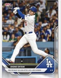 大谷翔平 topps now # 184 ボブルヘッドデー 2本塁打
