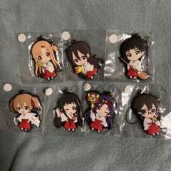 マギアレコード 神田明神コラボ ラバーストラップ (5種セット) ソードアートオンライン × 神田明神 コラボ 巫女ラバー
