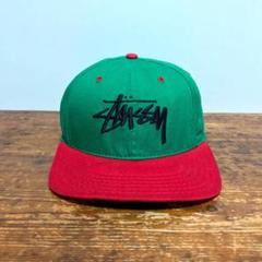 OLDステューシー　 Vintageキャップ　ツートン　USA製　ヴィンテージ 90's OLD STUSSY CAP 