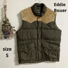超スペシャル 80s エディーバウアー ダウンベスト 42 アイボリー L XL 80s USA製 EddieBauerエディーバウアー ブリザードマスター