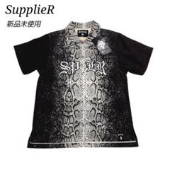 【新品未使用✨】SupplieR パイソン ヘビ柄 半袖シャツ 新品未使用 黒