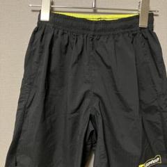 ロット　サッカーパンツ(150cm)ハーフ丈　ブラックロゴプリント　給水速乾