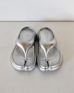 Paes シルバー サンダル　新品未使用　25cm Paes/ペイズ】 FLIP FLOP Coating：サンダル（サンダル