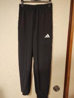 新品adidas ブラックジャージカーゴパンツSサイズ