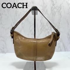 COACH オールレザー ワンショルダーバッグ ベージュ