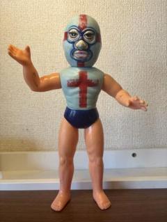 【当時物】中嶋製作所　ソフビ タイガーマスク ゴルゴダクロス 昭和当時品】中嶋製作所『ゴルゴダ・クロス』26cm | ブリキの