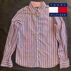 【TOMMY HILFIGER】ストライプシャツ Mサイズ【レディース】