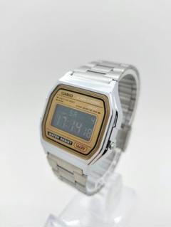 カスタムカラー 新品パープルCASIO A158WE GOLDパネル パープル