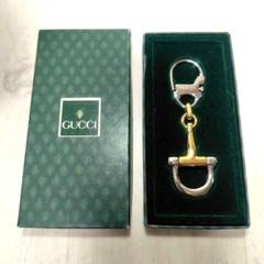 GUCCI オールドグッチ GG ダブルG レッド シルバー キーリング